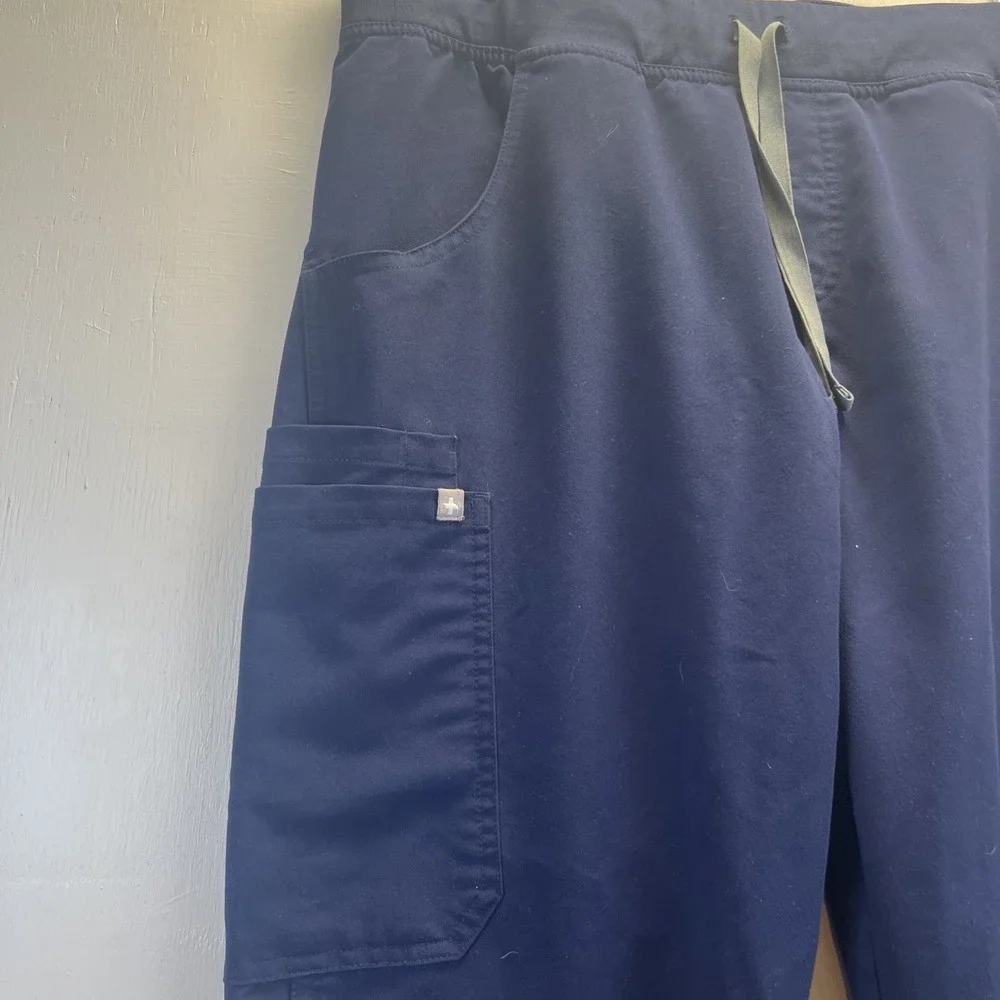 Figs‎ Unisex Kade Cargo Scrub Pants Large Royal Blue Nurse Medical T21004